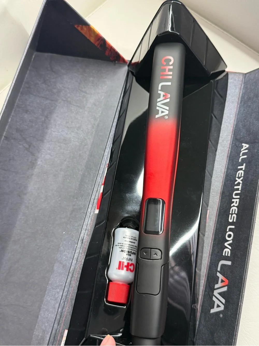 CHI Lava Red & Black Volcanic Hair Straightener